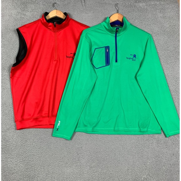 Lot‎ of 2 Spyglass Hill Zero Restriction/RLX Mens Large L Golf Vest/Pullover